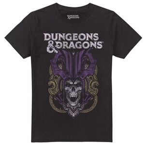 Dungeons & Dragons Mens Demi Lich Skull T-Shirt / Black